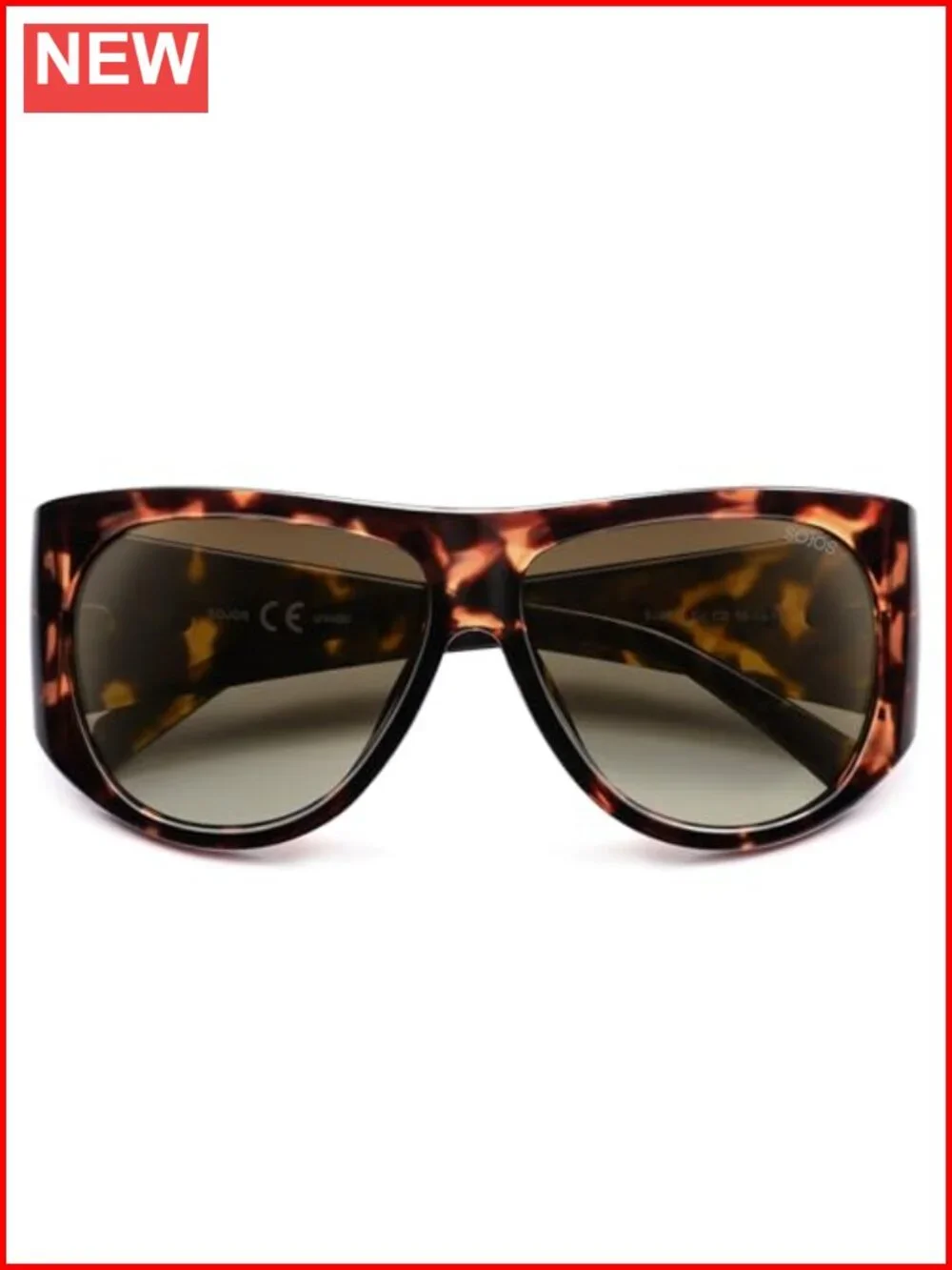 Vintage Retro Oversized Aviator Polarized Sunglasses UV400